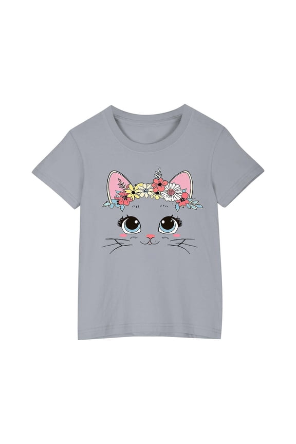 Pool Shirts for Girls Gift for Kids Girl's Graphic Tees Short Sleeve Crewneck T Shirts Casual Summer Tops Cute Preppy Clothes