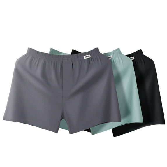 Jamicy Quick Dry Shorts for Men Gift for Men Mens 3pc Lounge Shorts Pajama Lightweight Cotton Sleep Bottoms with Pockets