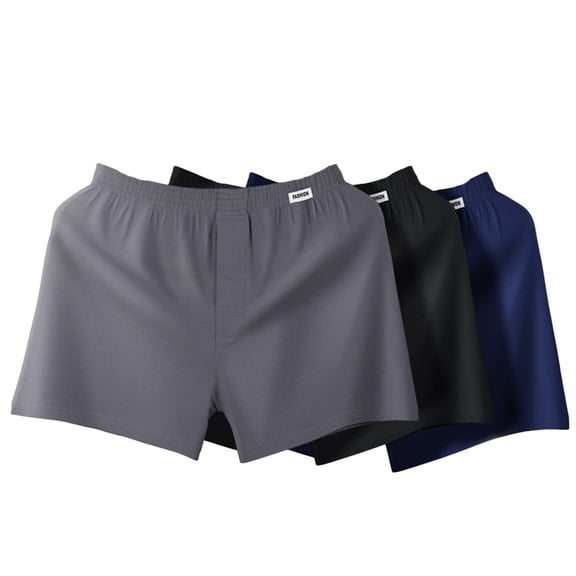 Jamicy Quick Dry Shorts for Men Gift for Men Mens 3pc Lounge Shorts Pajama Lightweight Cotton Sleep Bottoms with Pockets