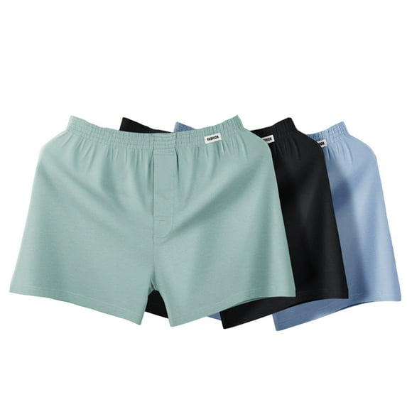 Jamicy Quick Dry Shorts for Men Gift for Men Mens 3pc Lounge Shorts Pajama Lightweight Cotton Sleep Bottoms with Pockets