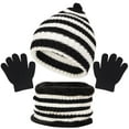 thumbnail image 1 of Jamicy Scarves, Hats and Gloves for Kids for 1-6 Years Kids Winter Knit Hat Scarf Gloves 3pc Set Children Knitted Bonnet Gloves Neck Warmer Set Warm Accessories for BoY & Girls, 1 of 4