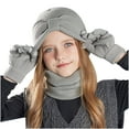 thumbnail image 1 of Jamicy Scarves, Hats and Gloves for Kids for Ages 3-8Y Children 3 Pieces Kids Knitted Winter Hat Neck Wramer Scarf Gloves Set Toddler Boys Girls Beanie, 1 of 5