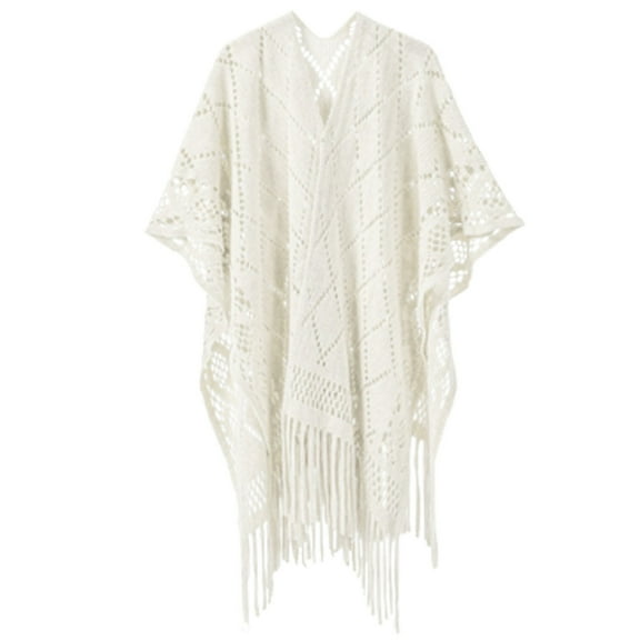 Jamicy Scarves & Shawls for Women Knit Hollow Shawl Wrap Open Front Cardigan Outwear Tassel Blanket Lightweight Ladies Casual Poncho Sweater Christmas Gifts