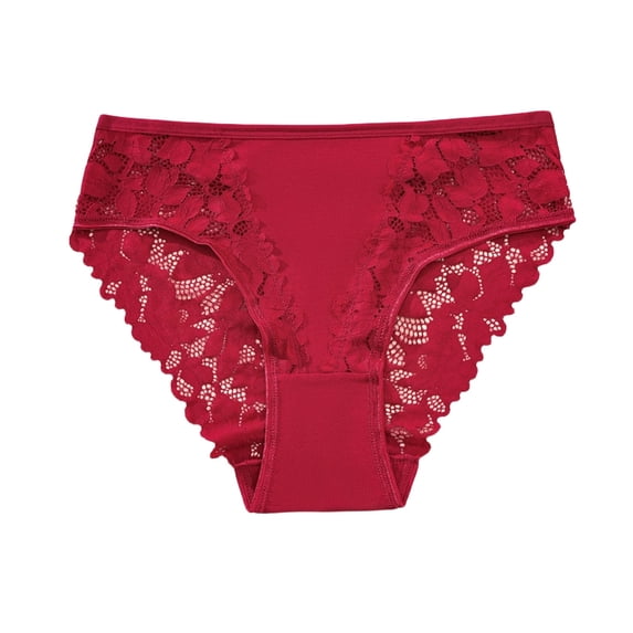 Jamicy Seamless Underwear for Women Lace Soft Bikini Panties Breathable Low Rise Thin Thong Briefs for Women