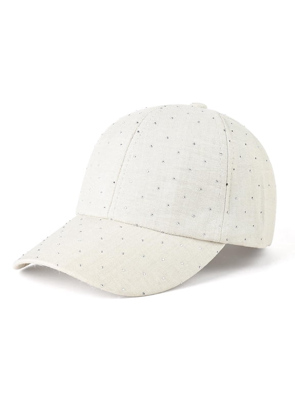 Sequin Baseball Cap Spring Summer Trucker Hat Sun Hat Golf Visor Hat Sparkly Bling 80s Party Hat for Hip Top Beach Travel