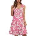 thumbnail image 1 of Jamicy Short Nightgowns for Women 2026 Loose V Neck Sleeveless Sleepshirts Floral Tank Round Neck Nightdress Soft Sleepwear Nightwear, 1 of 7