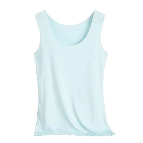 Jamicy Sleep Top for Plus Women Sleeveless Summer Seamless Ice Silk Vest Women's Camisoles Bottoming Shirt Underwear Women's Slimming Suspender Pajamas