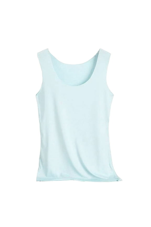 Sleep Top for Plus Women Sleeveless Summer Seamless Ice Silk Vest Women's Camisoles Bottoming Shirt Underwear Women's Slimming Suspender Pajamas
