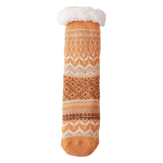 Jamicy Socks for Women Cozy Fuzzy Slipper Socks Non Slip Grippers, Fluffy Sherpa Lined Warm Socks Cozy Soft Indoor Christmas Socks