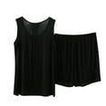 thumbnail image 1 of Jamicy Summer Pajamas for Women Gift for Girlfriend Pajamas for Women Two Piece Modal Loungewear Casual Tank Top & Shorts Sleepwear Pj Set, 1 of 4