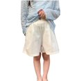thumbnail image 1 of Lopecy-Sta Summer Shorts for Children Gift for Kids Wide Leg Linen Shorts for Kids 12m-11y Elastic High Waisted Pleated Casual Loose Bermuda Shorts, 1 of 5