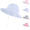 thumbnail image 1 of Jamicy Sun Hat for Boys Girls Wide Brim UPF 50+ Adjustable Strap Baby Cute Sun Hat with Sun Protection Sunshade Hat, 1 of 6