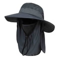 thumbnail image 1 of Jamicy Sunhat for Women Men Sunscreen Outdoor Upf50+ Mesh Sun Hat Wide Brim Fishing Hat with Neck Flap Sun Hat for Men Women, 1 of 8