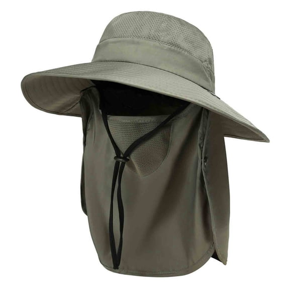 Jamicy Sunhat for Women Men Sunscreen Outdoor Upf50+ Mesh Sun Hat Wide Brim Fishing Hat with Neck Flap Sun Hat for Men Women