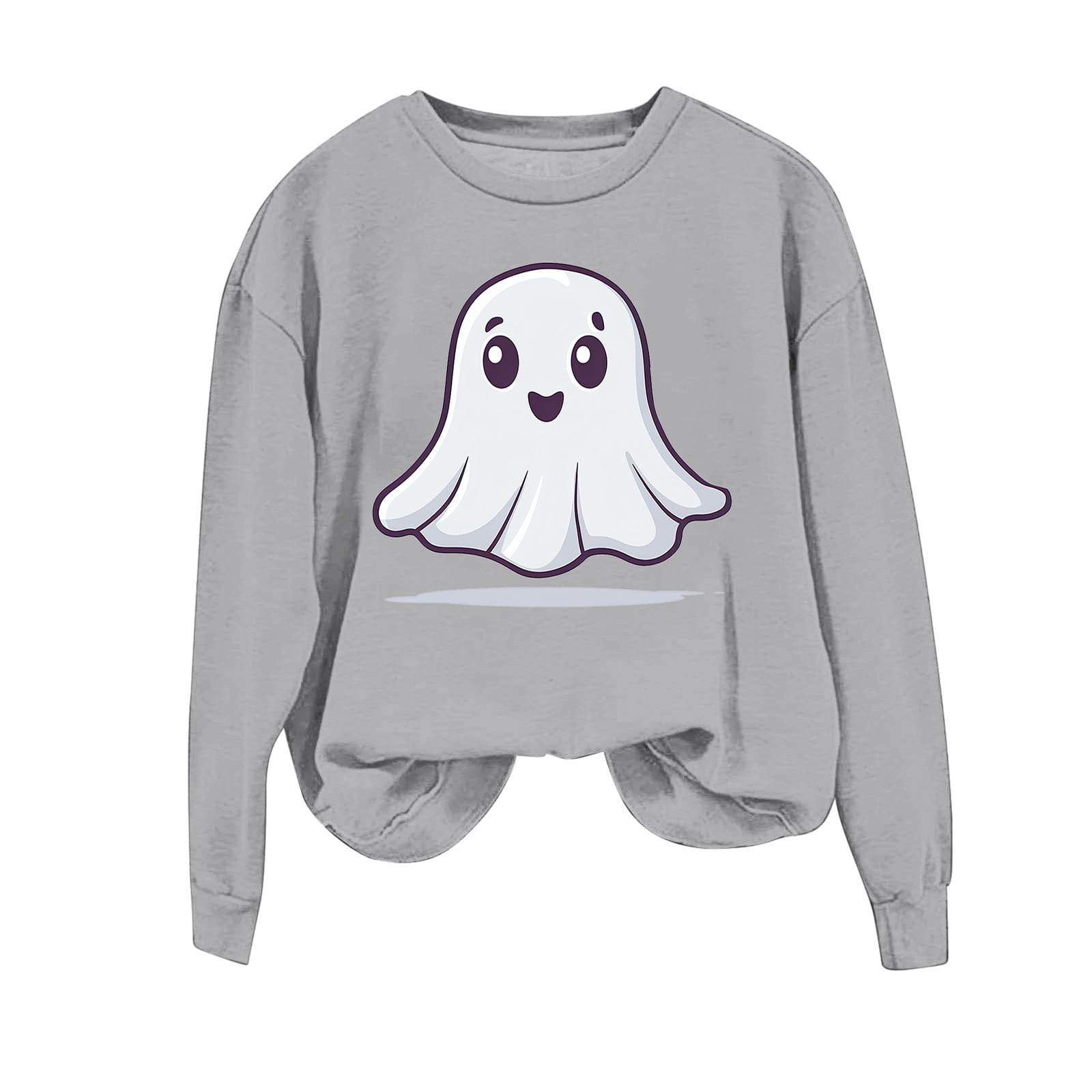Yihelian Halloween Sweatshirt Für Frauen - Lockere Fit Mit Grusel-Motiven