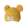 thumbnail image 1 of Jamicy Toddlers Hats Winter for 1-6 Years Unseix Baby Girls Hats Winter Cute Baby Beanies for Girls Boys Knitted Hats Warm Infant Toddler Beanies Pom Pom Caps, 1 of 2