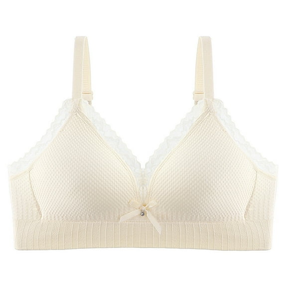 Lopecy-Sta Underwear Bra for Girls Children's Underwear Teen Girls Sports Training Bra Cotton Development Period Straps Starter Bras Breathable Seamless Underwear