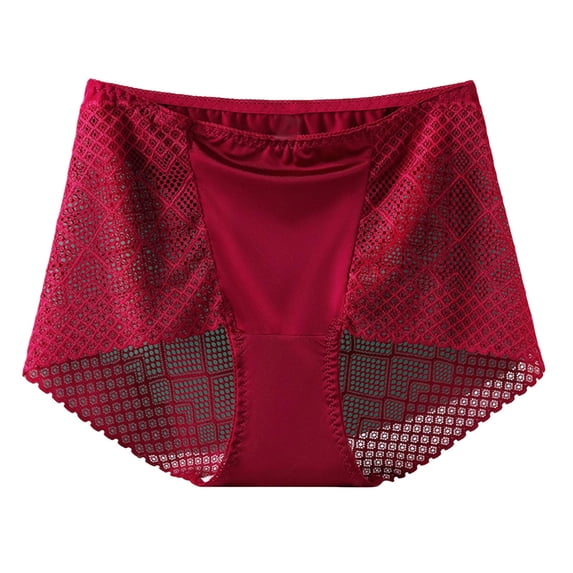 Jamicy Underwear French Thin Perspective Mesh Lace Underwear Cropping Hip Lifting Low Waist Underwear