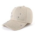 thumbnail image 1 of Jamicy Unisex Sun Hat Shiny Rhinestone Baseball Cap Sparkle Crystal Velcro Ponycap Adjustable Mesh Trucker Hat Outdoors Sun Cap, 1 of 1