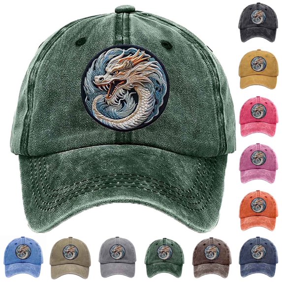 Jamicy Unisex Sunhat Adjustable Animal Hat for Men Women, Classic Cotton Wild Sun Protection Hat Baseball Cap
