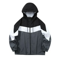 Jamicy Windbreaker Jacket for Women Sports Outdoor Hardshell Jacket Windproof Warm Removable Cap Mountaineering Jacket for Women Thin Jacket