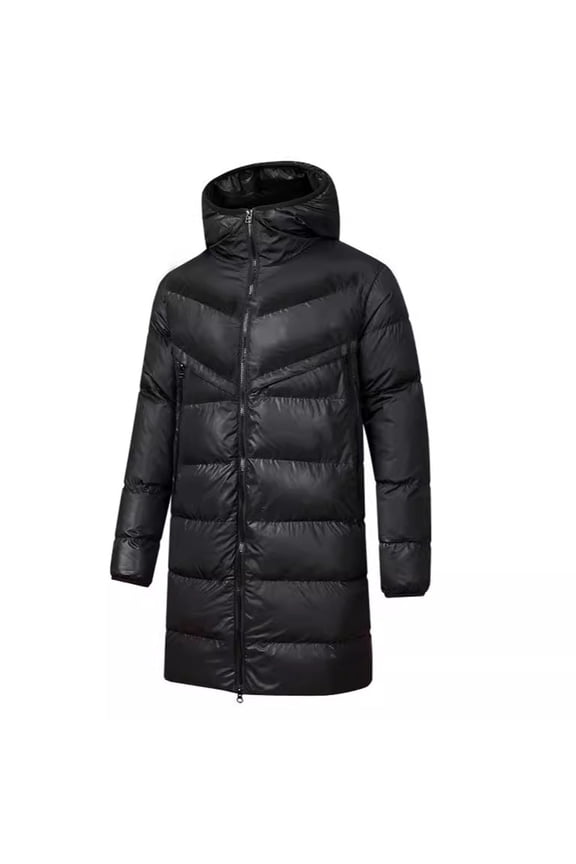 Winter Jacket for Men Gift for Men Long Hooded Puffer Jackets for Men Winter Coat Waterproof Insulated Puffer Jacket Thicken Puffy Warm Down Windbreaker