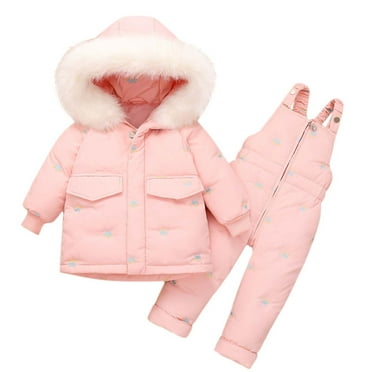 Jamicy Winter Outfit for Toddlers Christmas Gifts Toddler Boy Winter Puffer Snowsuit Coat Baby Girl Dinosaur Ski Snow Pant Bib Kid