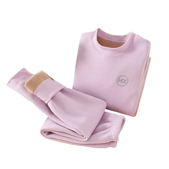 Jamicy Winter Pajamas for Children Christmas Gifts Thermal Underwear for Kids Toddler Winter Base Layer Long Johns Sets for Girls Boys