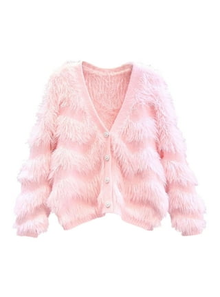 トップス CLANE Shaggy Short Knit Cardigan Pink CLANE - シャギ― ショートカーディガン - SHAGGY SHORT KNIT