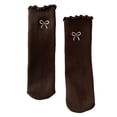 thumbnail image 1 of Jamicy Women's Ruffle Socks Solid Color Lettuce Edge Comfort Breathable One Size Ankle Casual Fashion Dress Floor Socks, 1 of 2