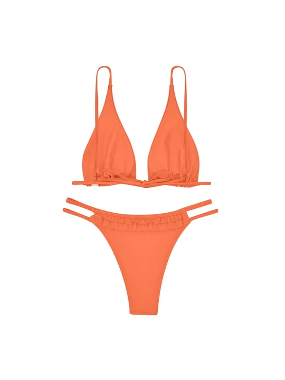 Women's Swimwear Beachwear for Women Mini Bikini Sets 2pcs Swimwear G-String Bottom Swimsuit Micro Bikinis for Women