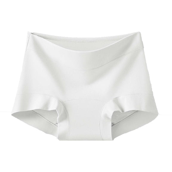 Jamicy Women's Underwear Valentine's Day Gift Solid Color Boy Shorts Panties Ladies Cotton Underwear High Waisted Underpants
