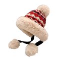 thumbnail image 1 of Jamicy Women's Winter Hat Women Knit Beanie Hat Ear Flaps Trapper Hat Ear Protector Wool Hat for Unisex, 1 of 8
