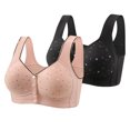 thumbnail image 1 of Lopecy-Sta Womens Bras Gift for Women 2PC Soft Bra Front Button Bras for Women Full Coverage No Steel Ring Sports Bras, 1 of 2