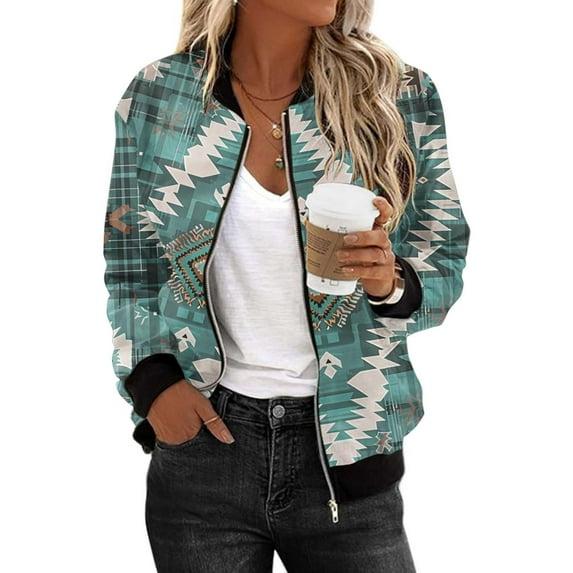 Jamicy Womens Fall Jackets Bomber Jackets Lightweight Full Zip Up Cropped Coats Fashion Windbreaker Outerwear Casual Quilted Jacket