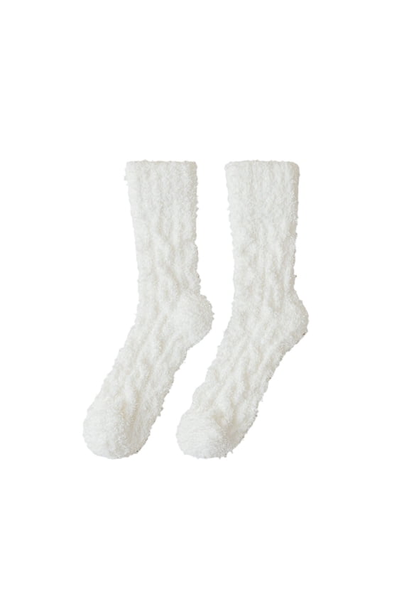 Womens Fuzzy Socks Fluffy Socks Women Winter Cozy Sock Warm Casual Soft Fabric Socks Slipper Home Sleeping Sock for Women