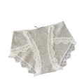 thumbnail image 1 of Jamicy Womens Lace Panties Valentine's Day Comfortable High Waist Underwear Cute Cotton Briefs No Show Panties, 1 of 2