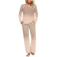 thumbnail image 1 of Jamicy Womens Loungewear Set Gifts for Women Womens Pajama Sets Long Sleeve Sleepwear Round Neck Nightwear Soft Pjs Lounge Sets with Pockets, 1 of 6