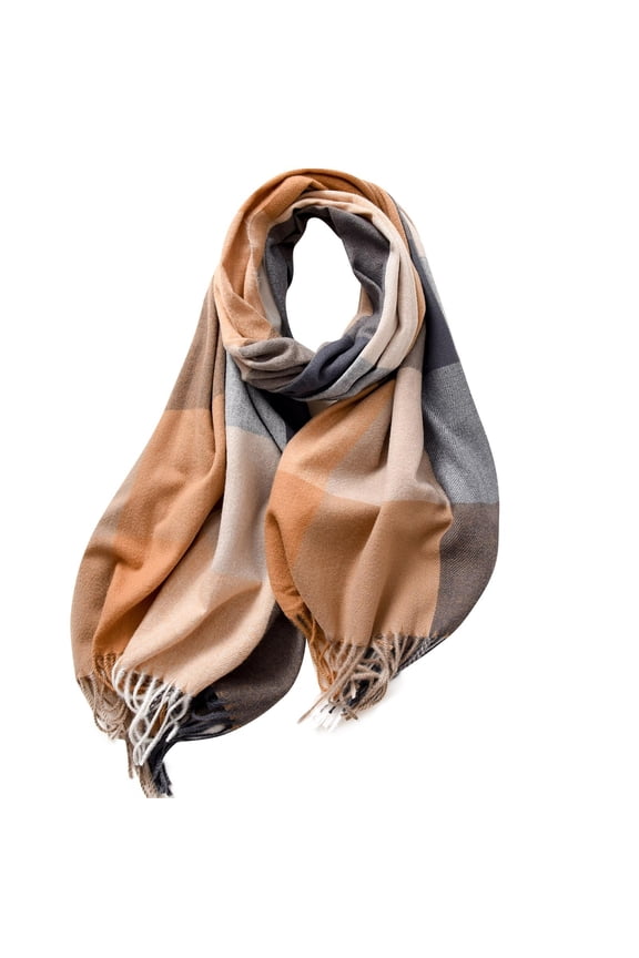 Womens Scarves Warm Cozy Christmas Present Scarf Womens Scarves Long Scarf Knitted Scarf for Women Warm Thick Scarf Plaid Scarf Winter