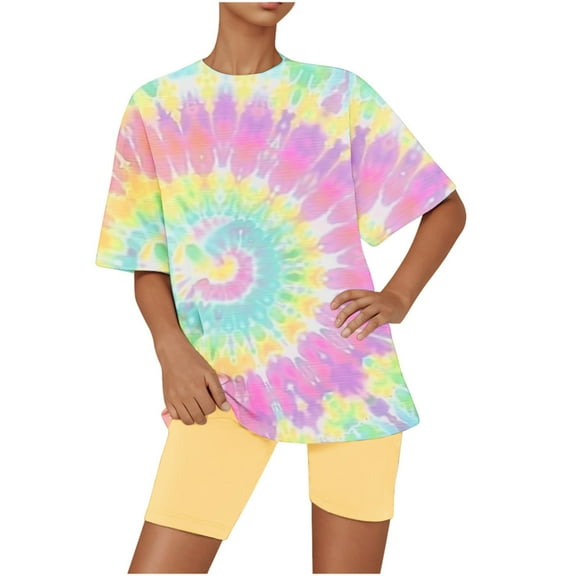 Jamicy Womens Summer Soft Pajamas Printed Round Neck Summer Short Sleeve Round Neck Top with Shorts Suit Comfortable Woemn's Home Wear