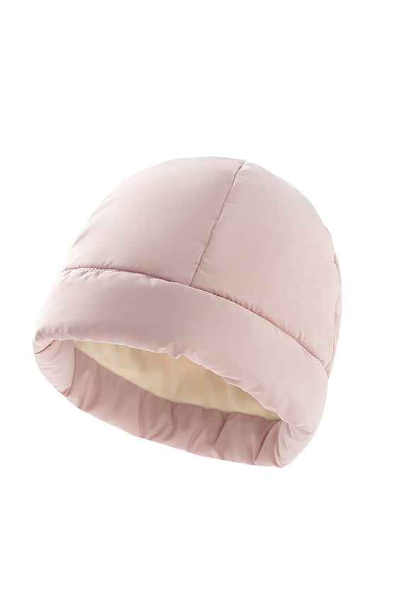 Womens Winter Hat Christmas Present Down Hat for Women Winter Warm Beanie Hat Puffer Jacket Skull Cap Outdoor