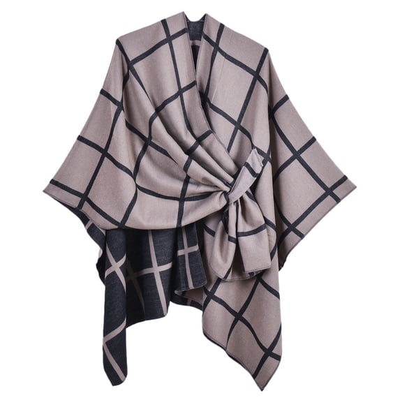 Jamicy Wraps for Women Lightweight Women's Shawl Wrap Poncho Ruana Cape Open Front Cardigan Shawls for Fall Winter