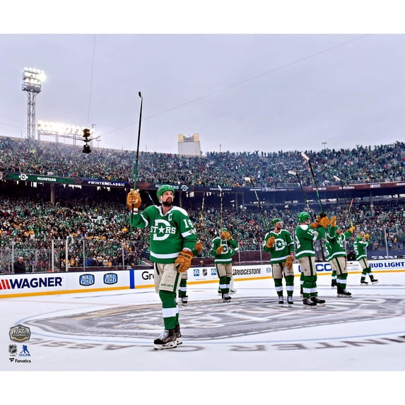 Jamie Benn Dallas Stars Unsigned 2020 NHL Winter Classic Stick Salute Photograph