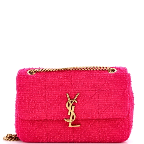 Jamie Flap Bag Quilted Boucle Tweed Medium By Rebag