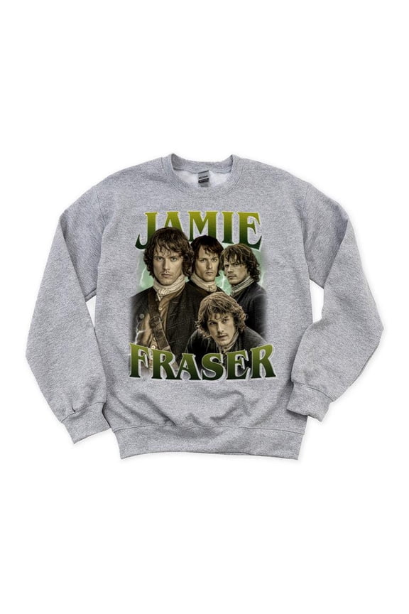 Jamie Fraser Outlander Vintage TV Show Scottish Highlander Romance Drama Sweatshirt, for men & women, up to size 5XL