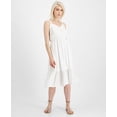 thumbnail image 1 of Jamie Layla Petite Crochet Trim Midi Dress White PL, 1 of 1