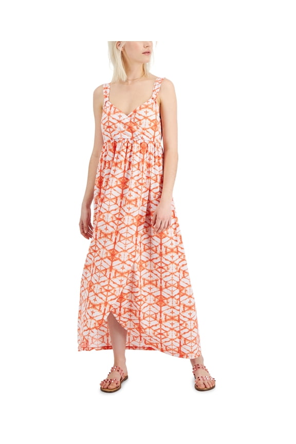 Petite Printed Faux Wrap Maxi Dress Porcelain Rose PS