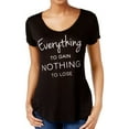 thumbnail image 1 of Jamie & Layla Womens Everything To Gain Graphic T-Shirt, Black, Medium, 1 of 1