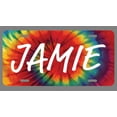 thumbnail image 1 of Jamie Name Tie Dye Style License Plate Tag Vanity Novelty Metal | UV Printed Metal | 6-Inches By 12-Inches | Car Truck RV Trailer Wall Shop Man Cave | NP1402, 1 of 1