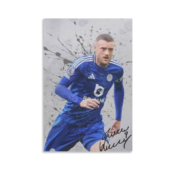 Jamie Vardy Canvas Poster Print Photo Art Painting Canvas Poster Home Decorative Bedroom Modern Decor Posters Gifts 08x12inch(20x30cm)